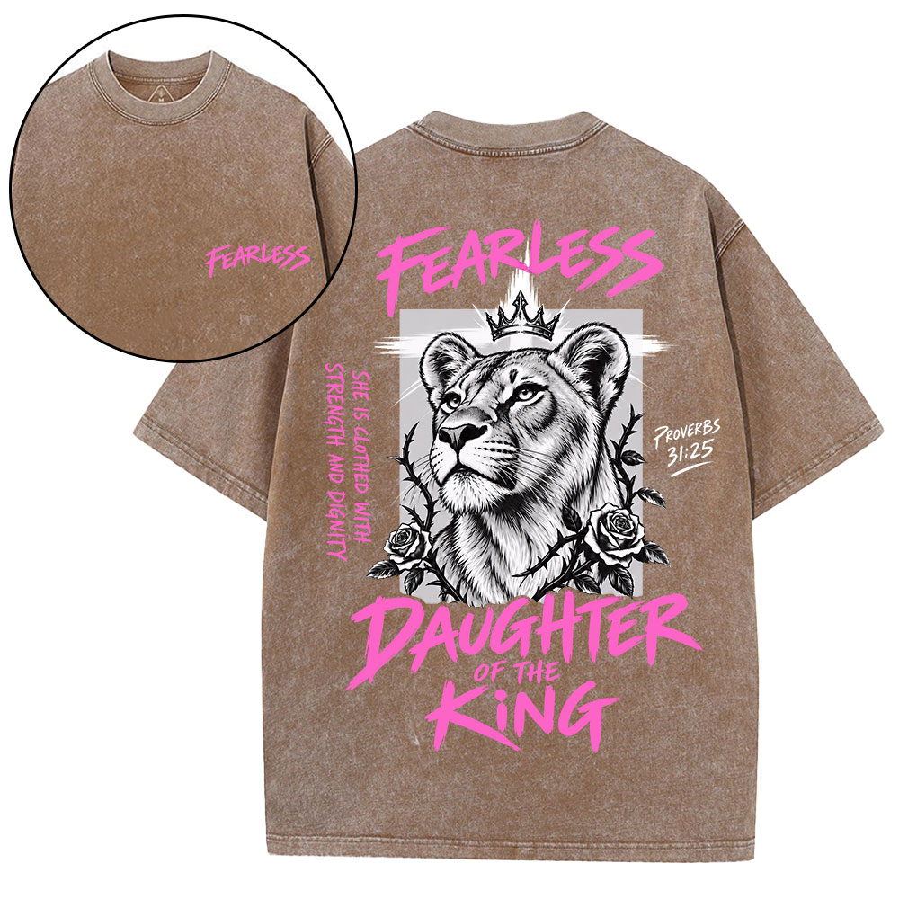 Daughter Of The King Christian Washed T-Shirt