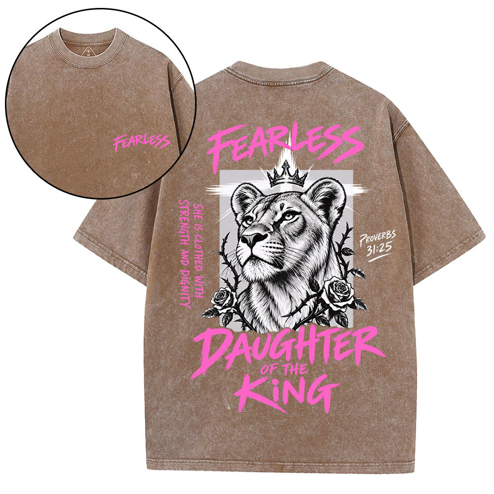 Daughter Of The King Christian Washed T-Shirt