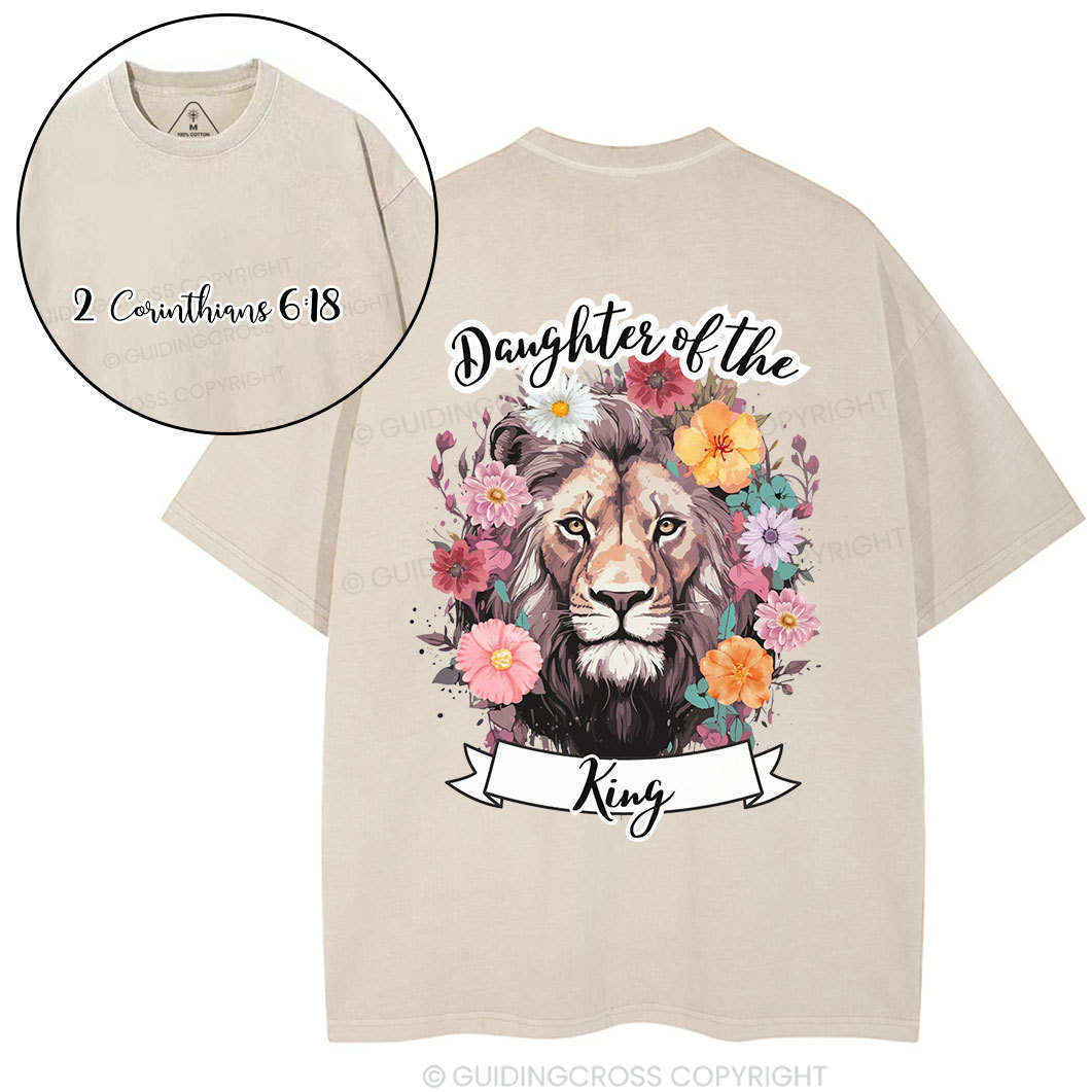 Daughter Of The  King Christian Washed T-Shirt