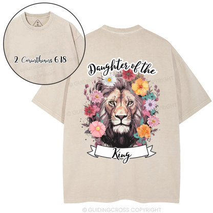 Daughter Of The  King Christian Washed T-Shirt