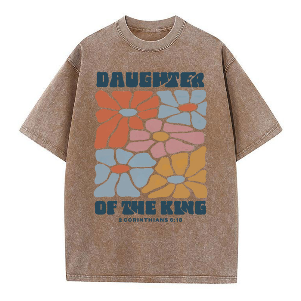 Daughter Of The King Christian Washed T-Shirt
