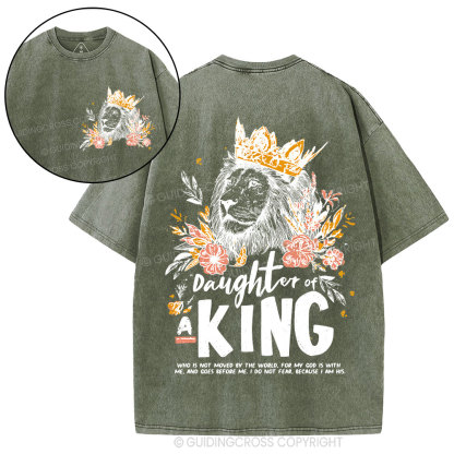 Daughter Of  The King Christian Washed T-Shirt