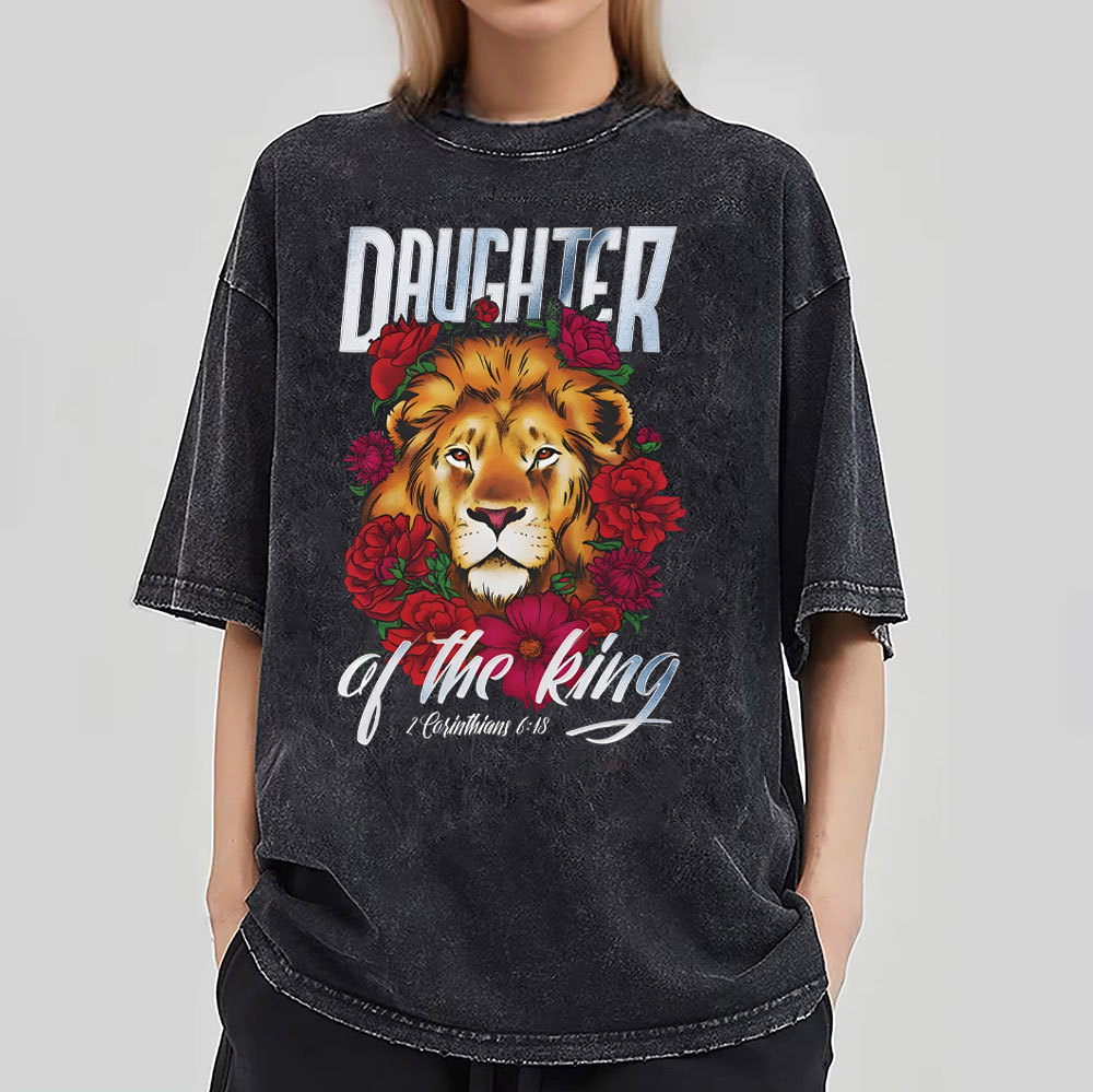 Daughter Of The King Christian Washed T-Shirt