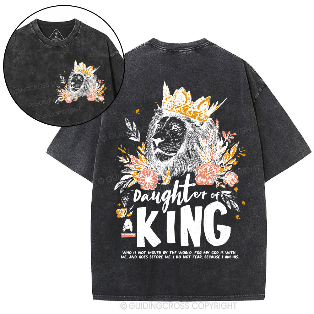 Daughter Of  The King Christian Washed T-Shirt
