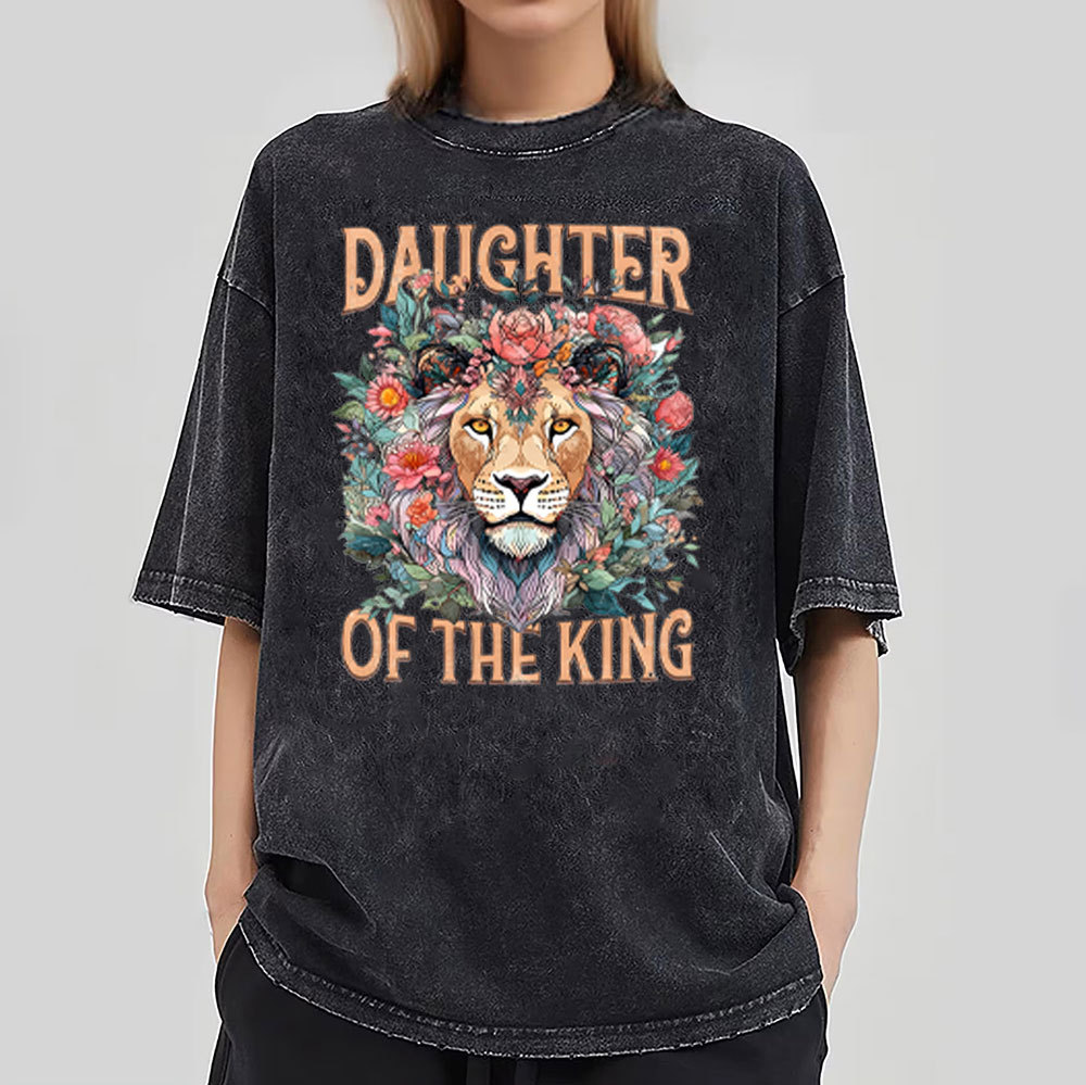 Daughter Of The King Christian Washed T-Shirt