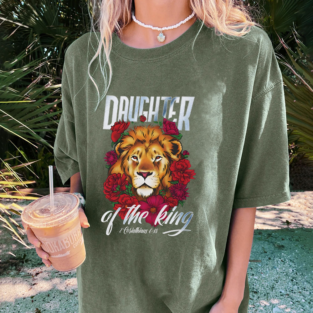 Daughter Of The King Christian Washed T-Shirt