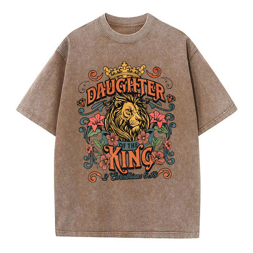Daughter Of The King Christian Washed T-Shirt
