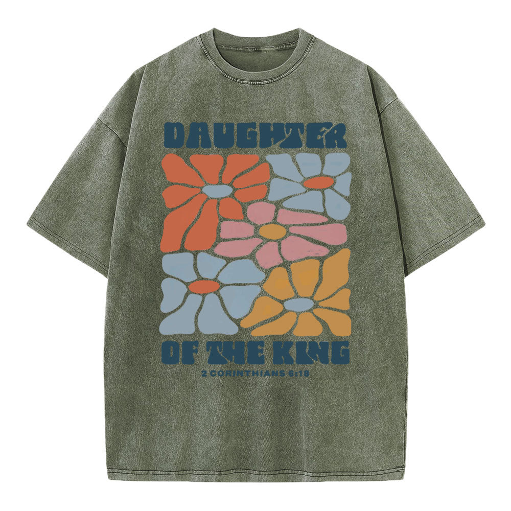 Daughter Of The King Christian Washed T-Shirt
