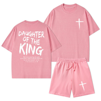 Daughter Of The King Christian Washed T-Shirt & Shorts