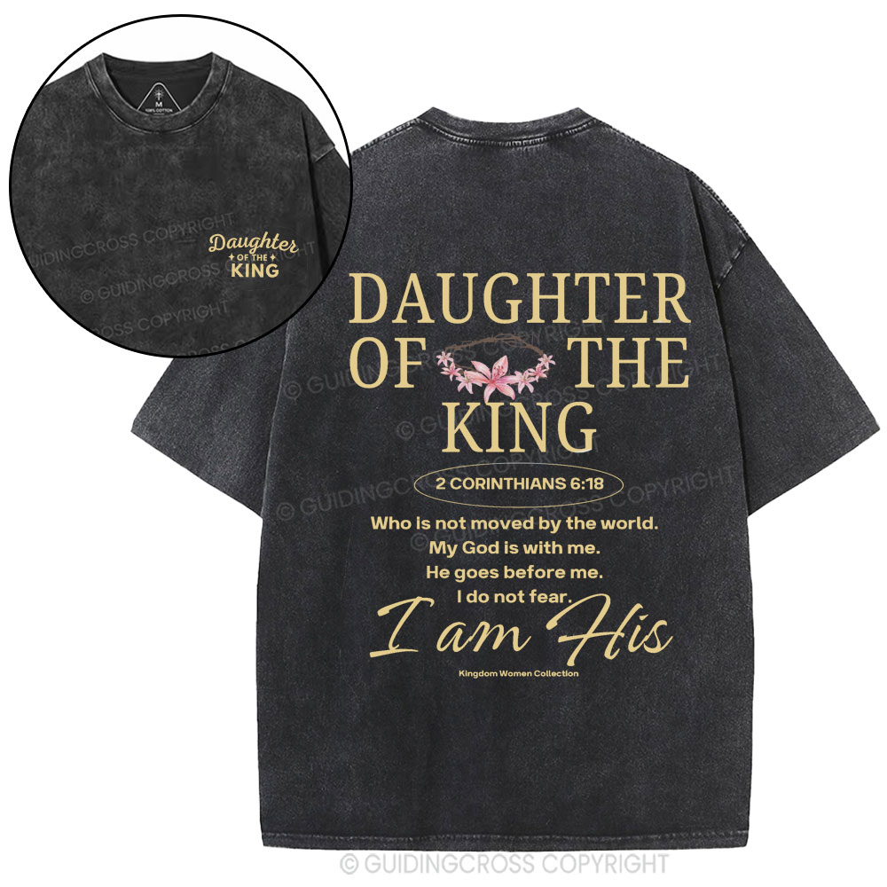 Daughter Of The King Christian Washed T-Shirt