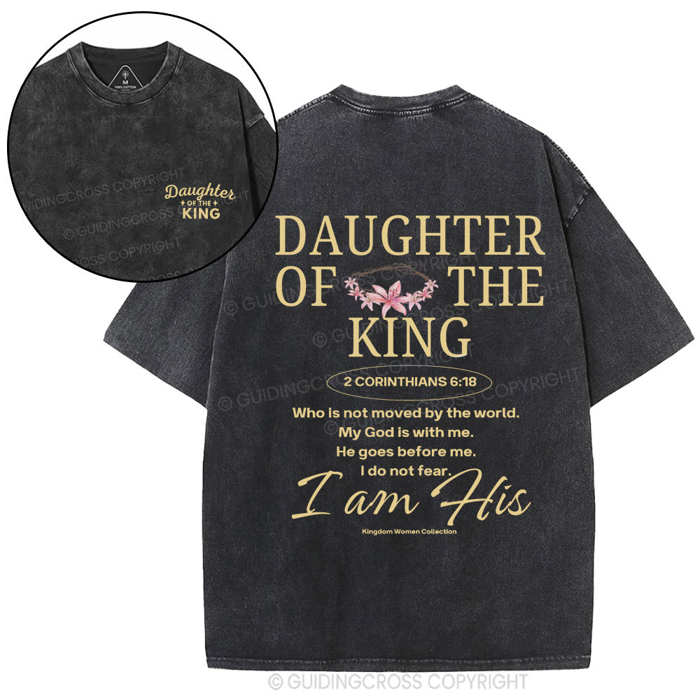 Daughter Of The King Christian Washed T-Shirt