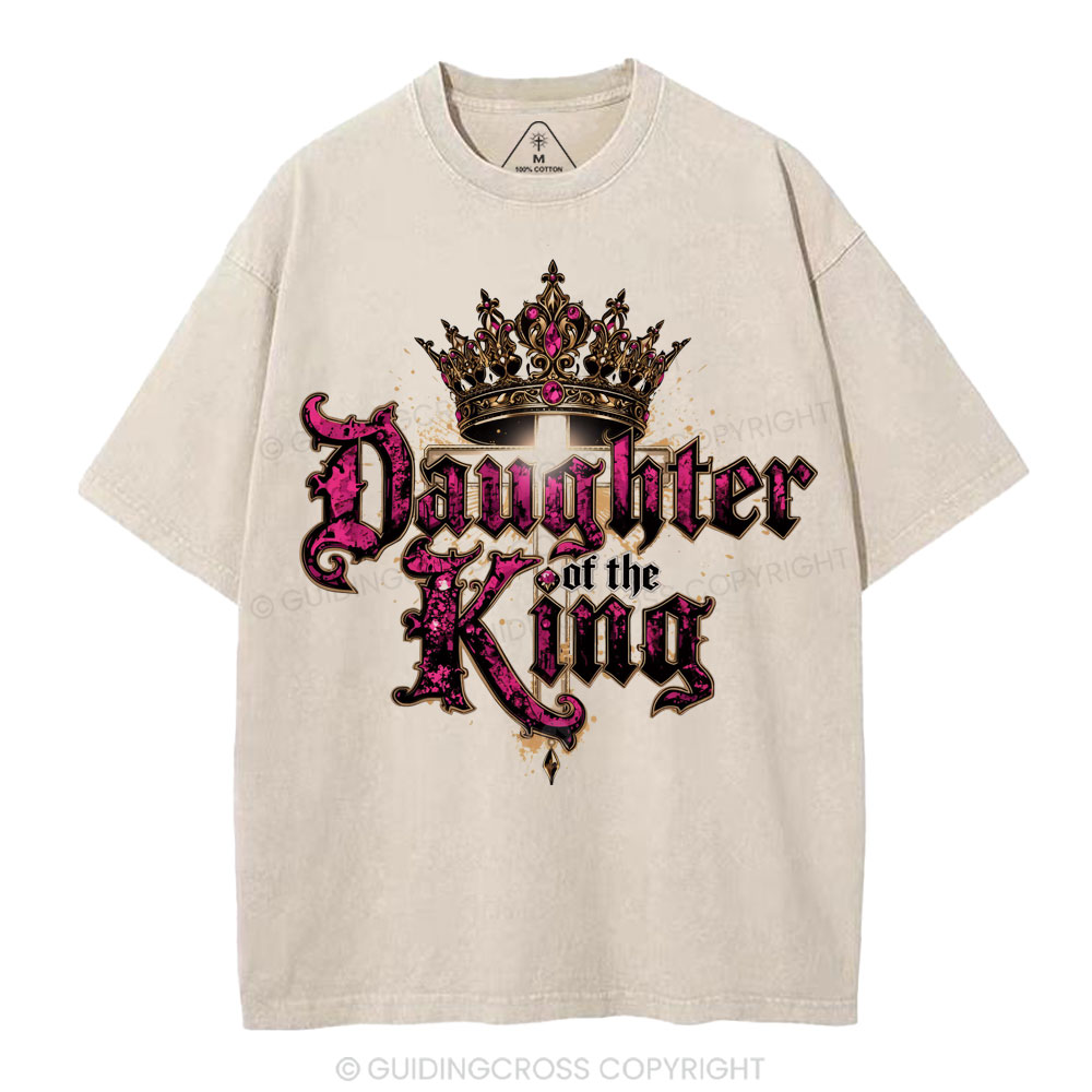 Daughter Of The King Christian Washed T-Shirt