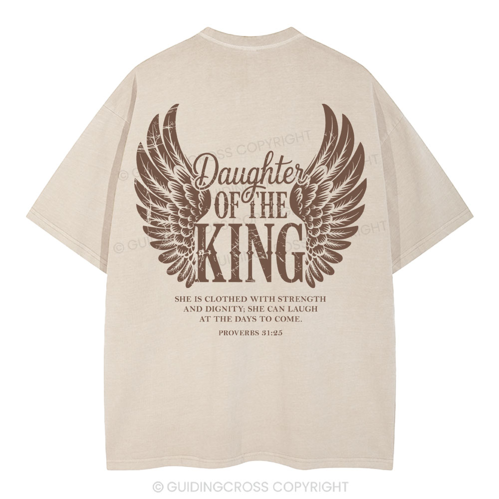 Daughter Of The King Christian Washed T-Shirt