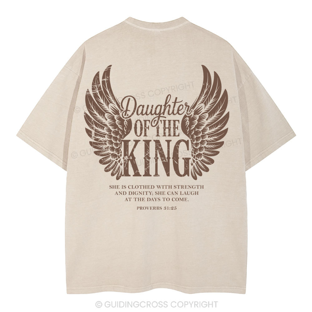 Daughter Of The King Christian Washed T-Shirt