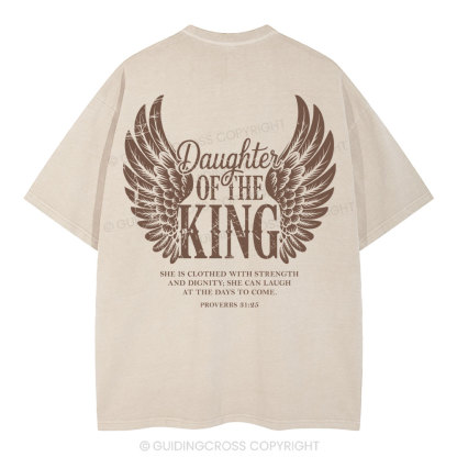 Daughter Of The King Christian Washed T-Shirt