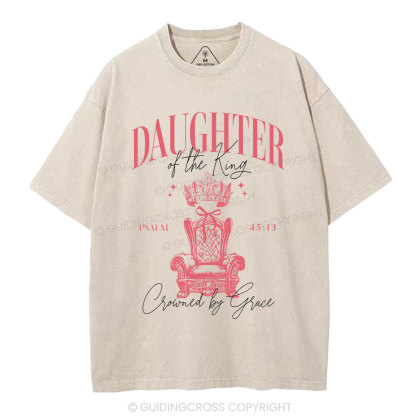 Daughter Of The King Christian Washed T-Shirt