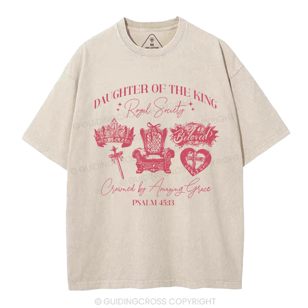 Daughter Of The King Christian Washed T-Shirt