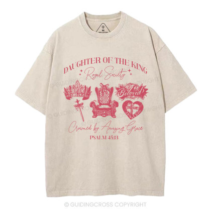 Daughter Of The King Christian Washed T-Shirt