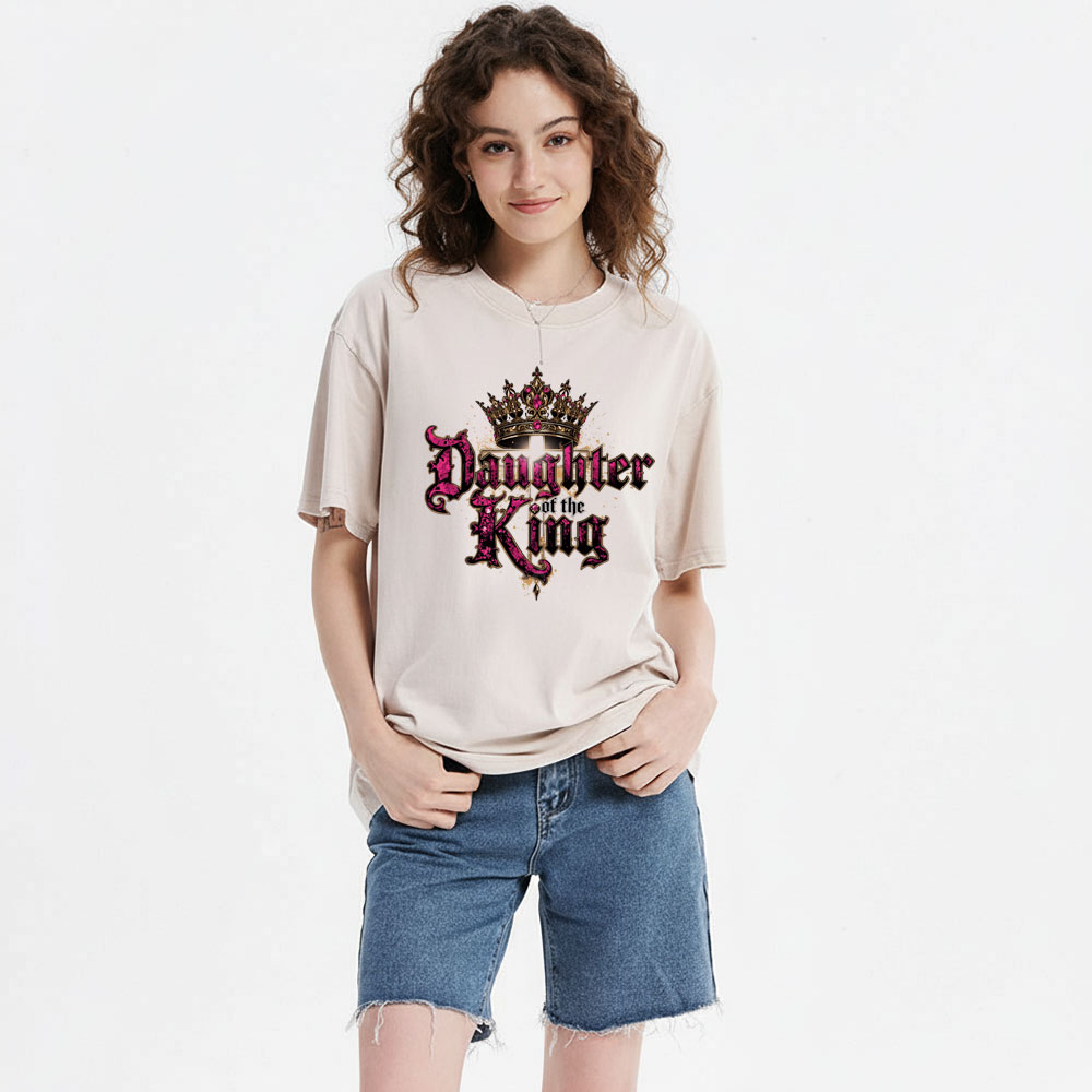 Daughter Of The King Christian Washed T-Shirt