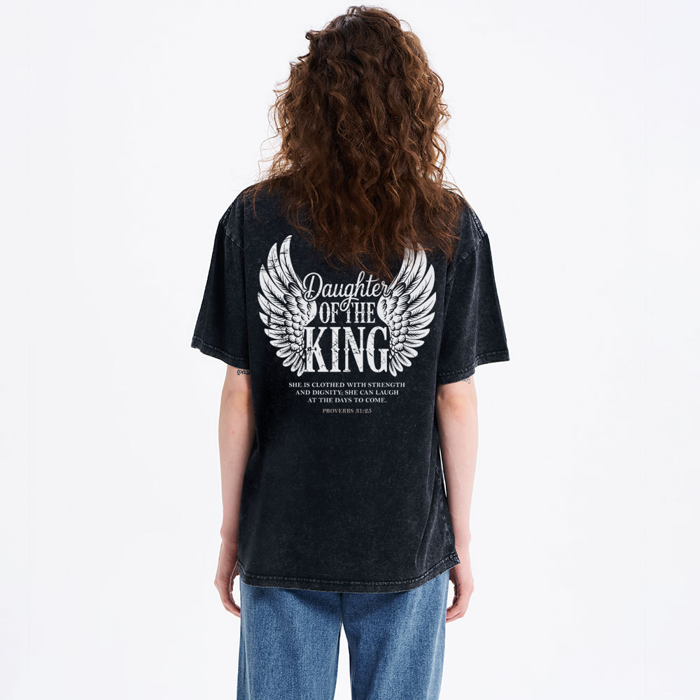 Daughter Of The King Christian Washed T-Shirt