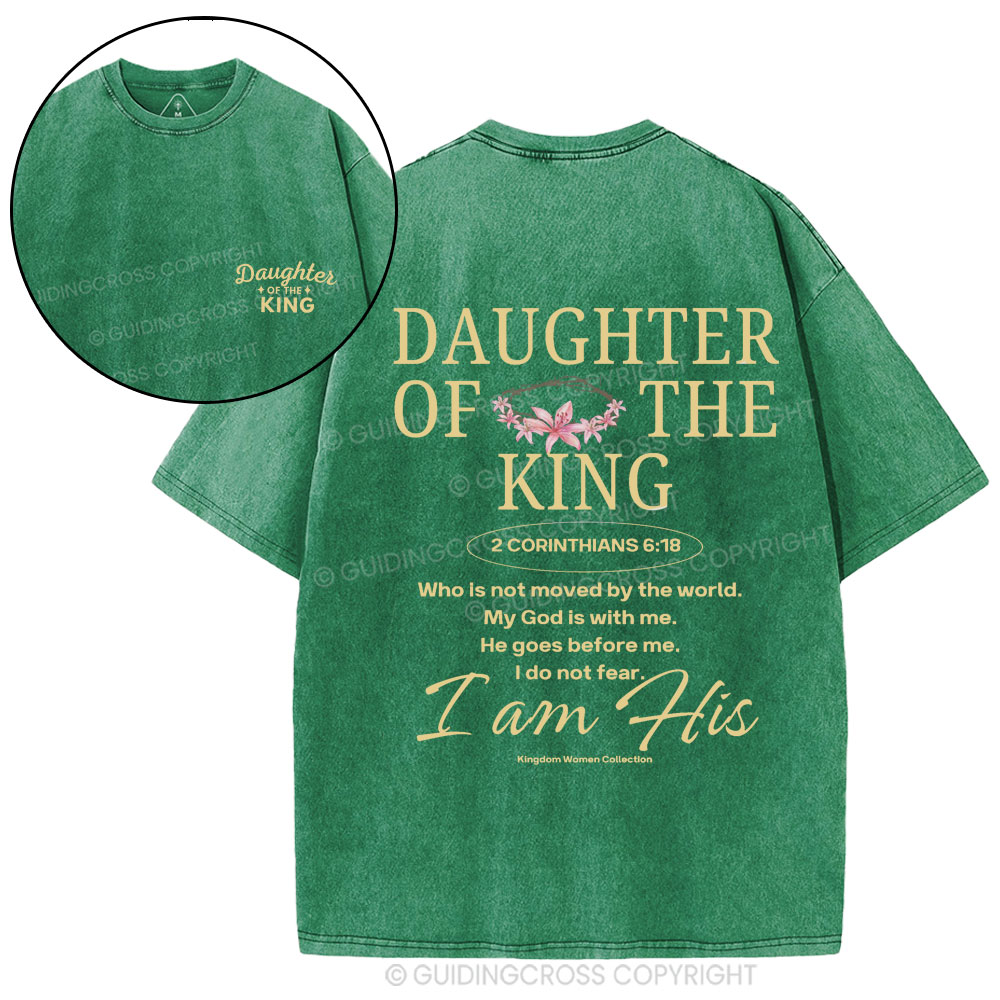 Daughter Of The King Christian Washed T-Shirt