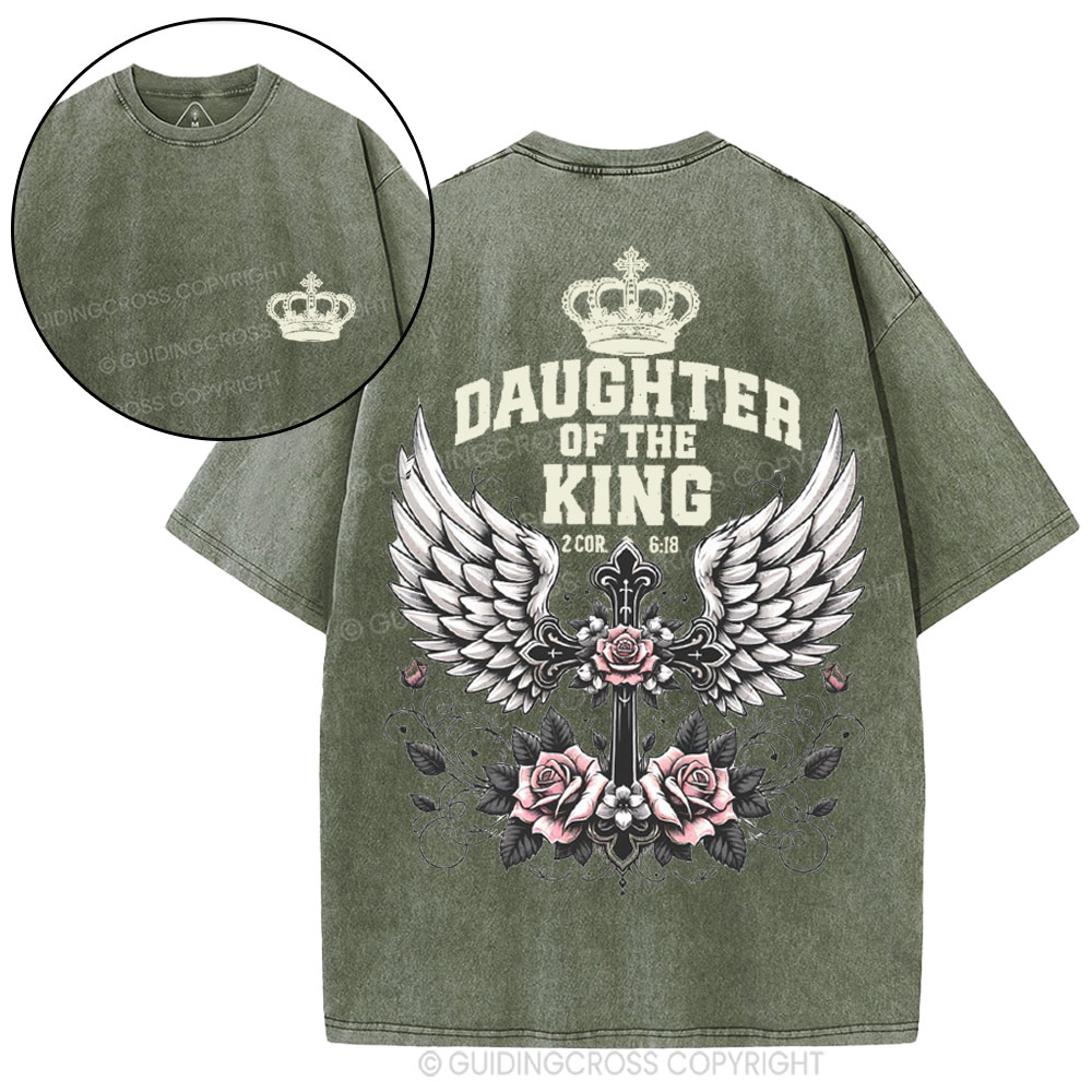 Daughter Of The King Christian Washed T-Shirt