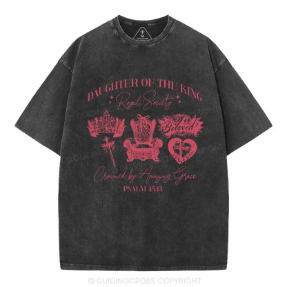 Daughter Of The King Christian Washed T-Shirt