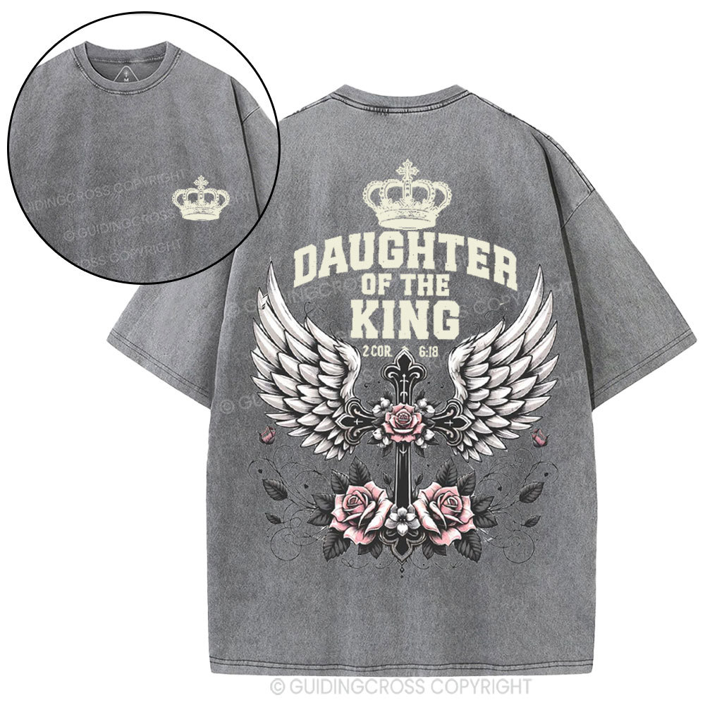 Daughter Of The King Christian Washed T-Shirt