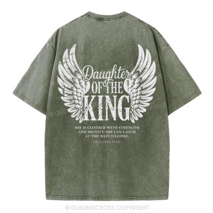 Daughter Of The King Christian Washed T-Shirt