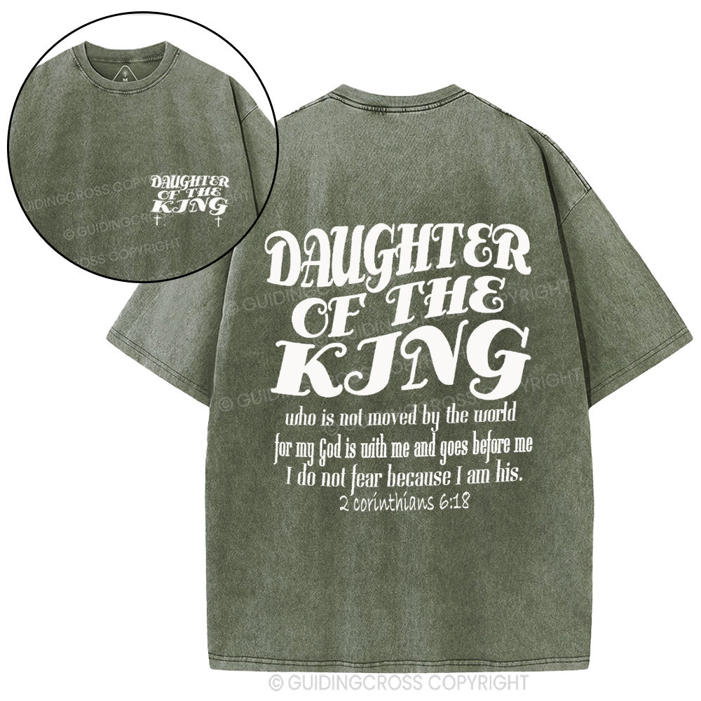 Daughter Of The King Christian Washed T-Shirt