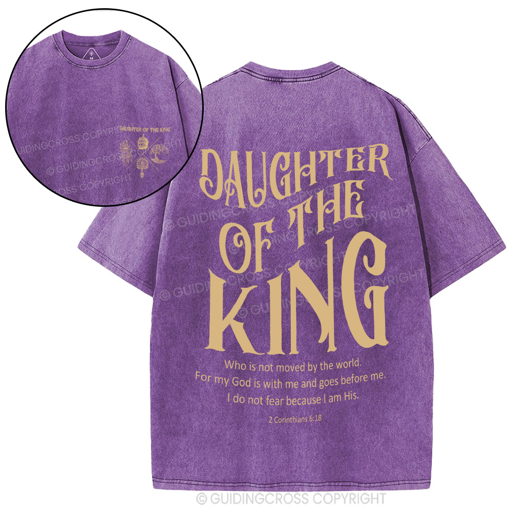 Daughter Of The King Christian Washed T-Shirt