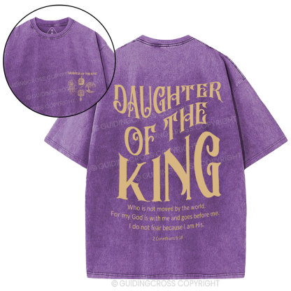 Daughter Of The King Christian Washed T-Shirt