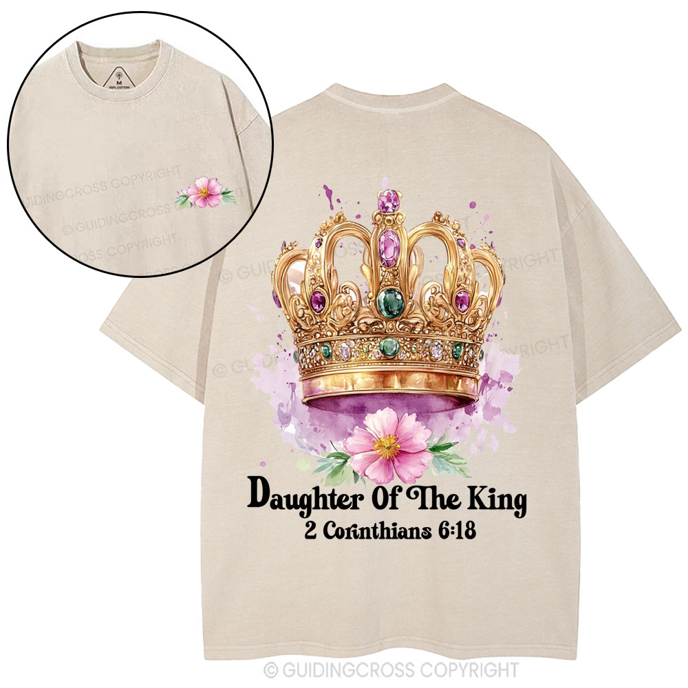 Daughter Of The King Christian Washed T-Shirt