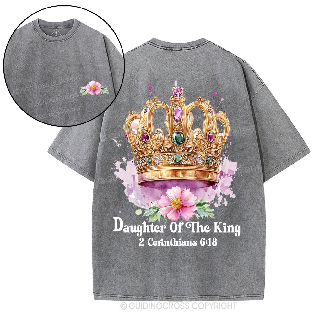 Daughter Of The King Christian Washed T-Shirt