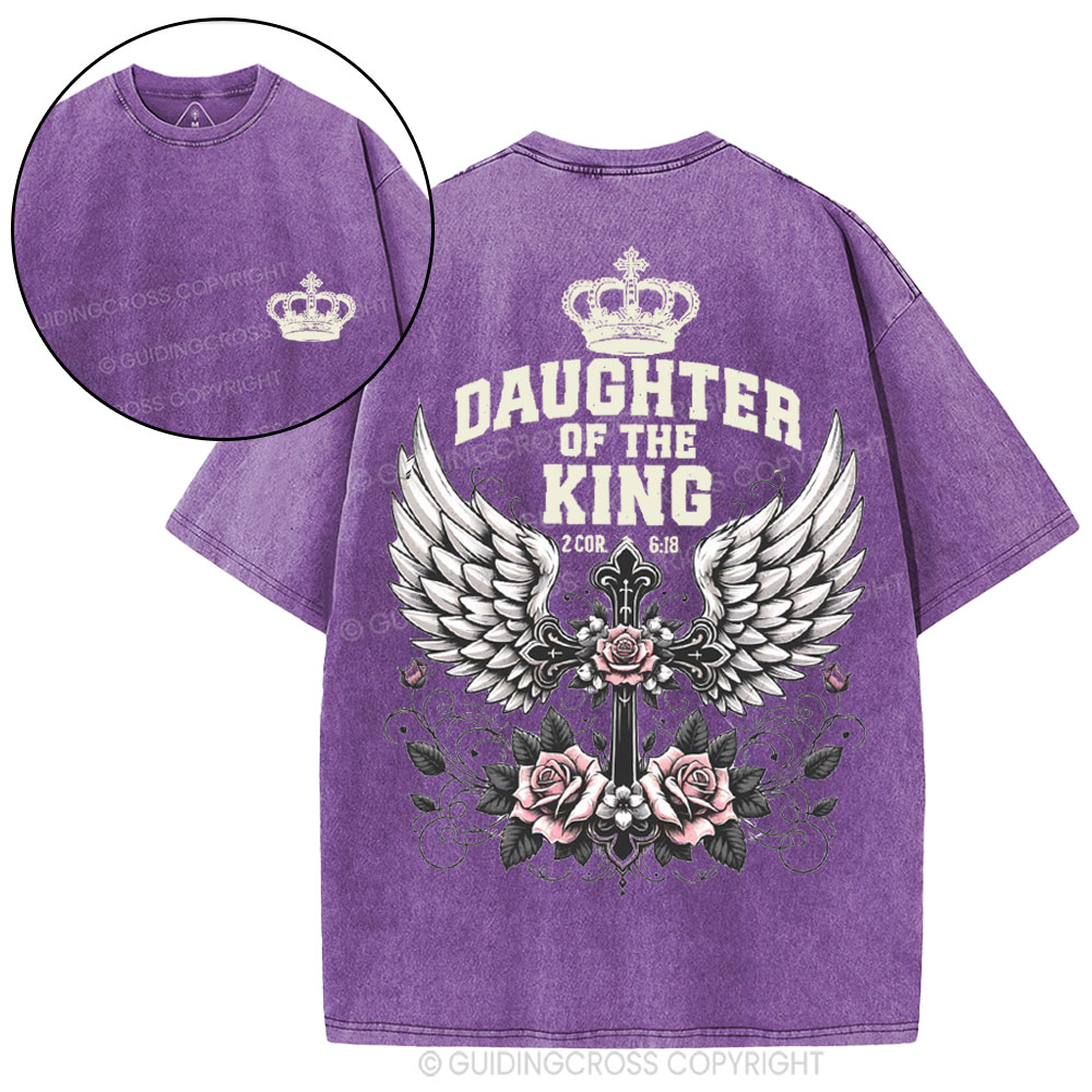 Daughter Of The King Christian Washed T-Shirt