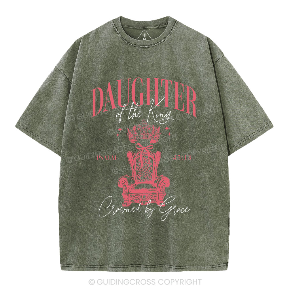 Daughter Of The King Christian Washed T-Shirt