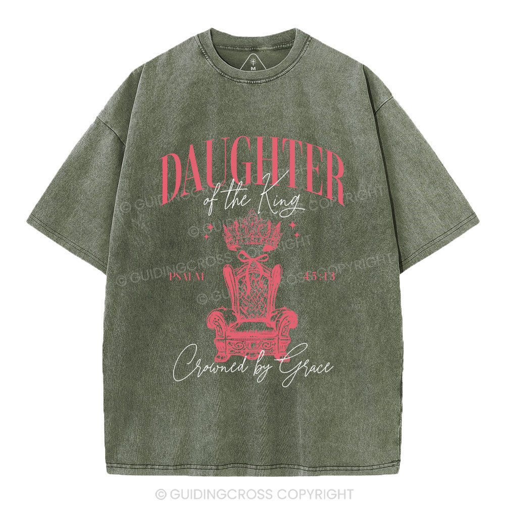 Daughter Of The King Christian Washed T-Shirt