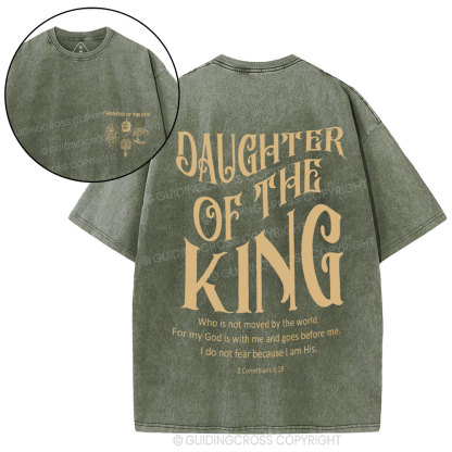 Daughter Of The King Christian Washed T-Shirt