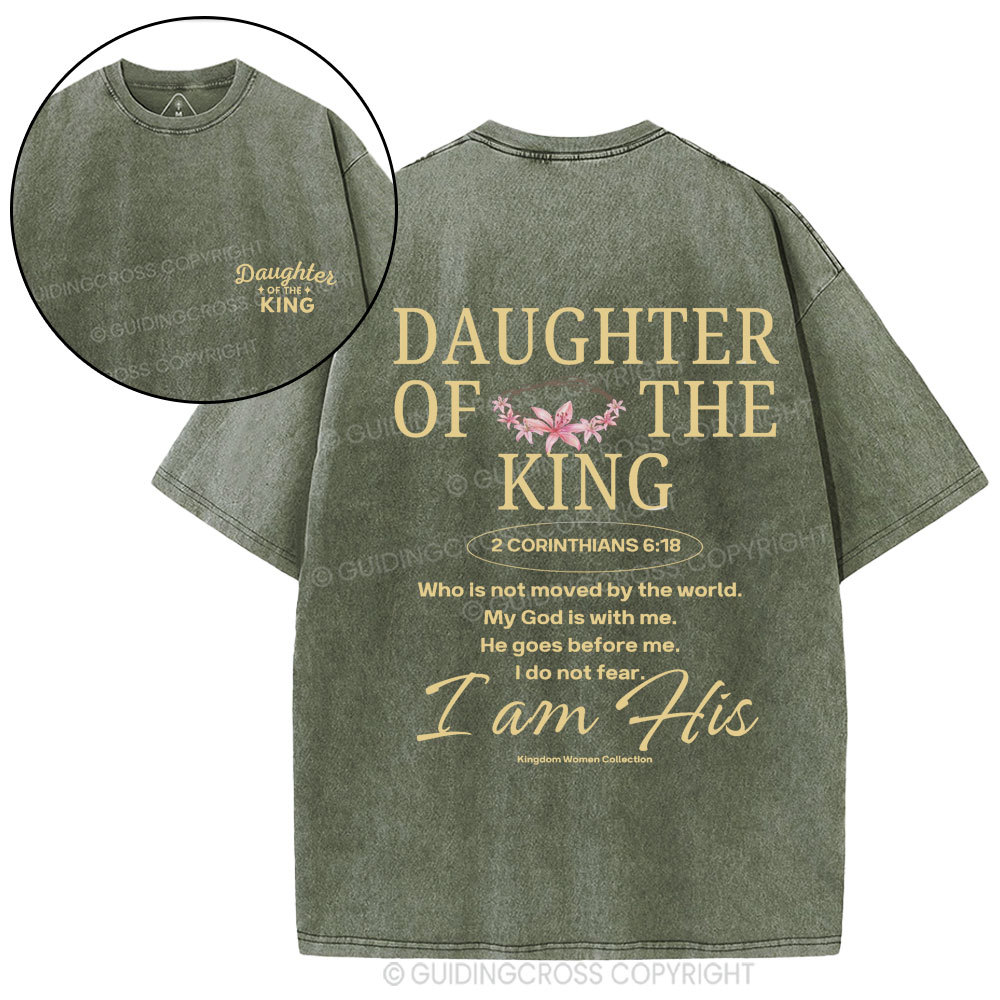 Daughter Of The King Christian Washed T-Shirt