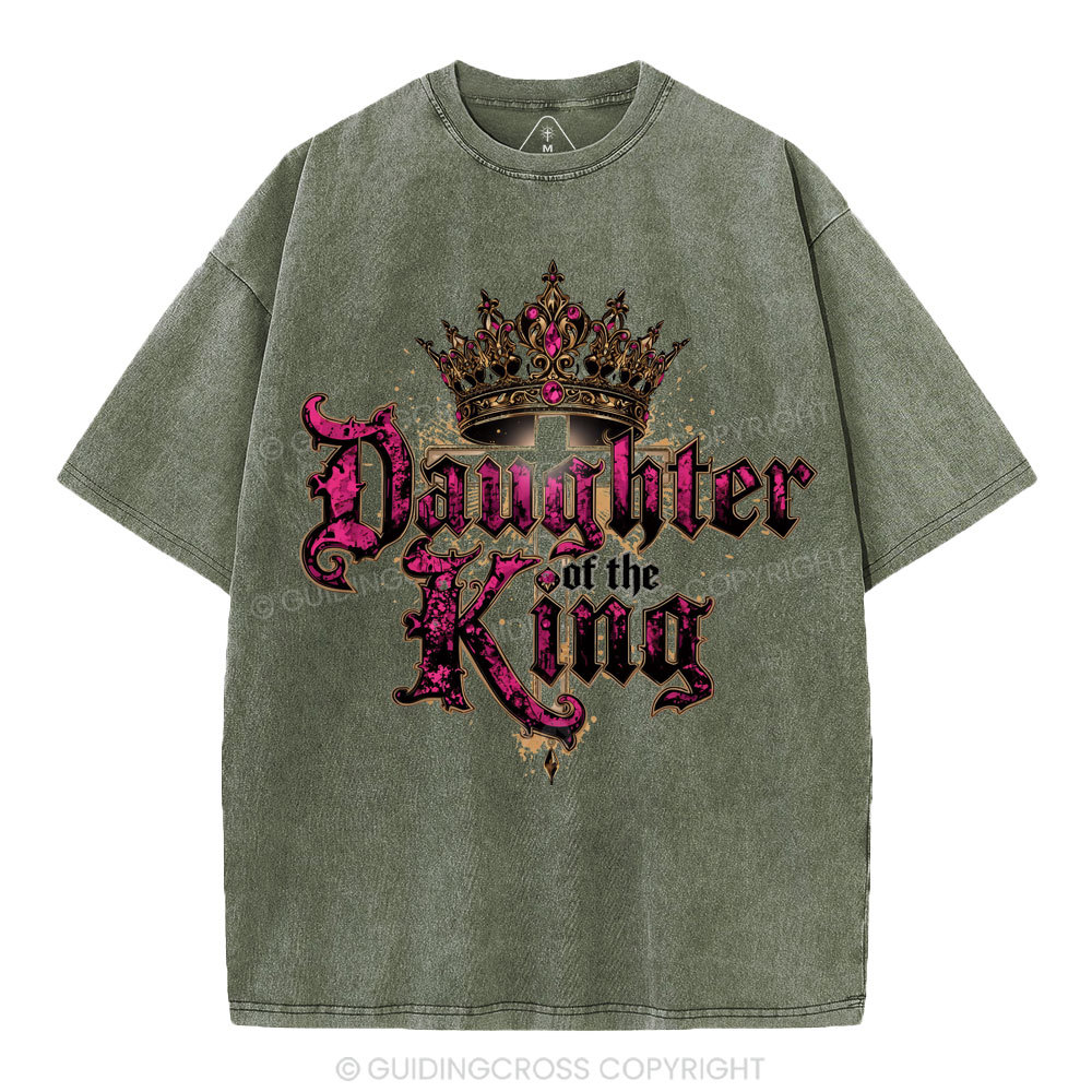 Daughter Of The King Christian Washed T-Shirt