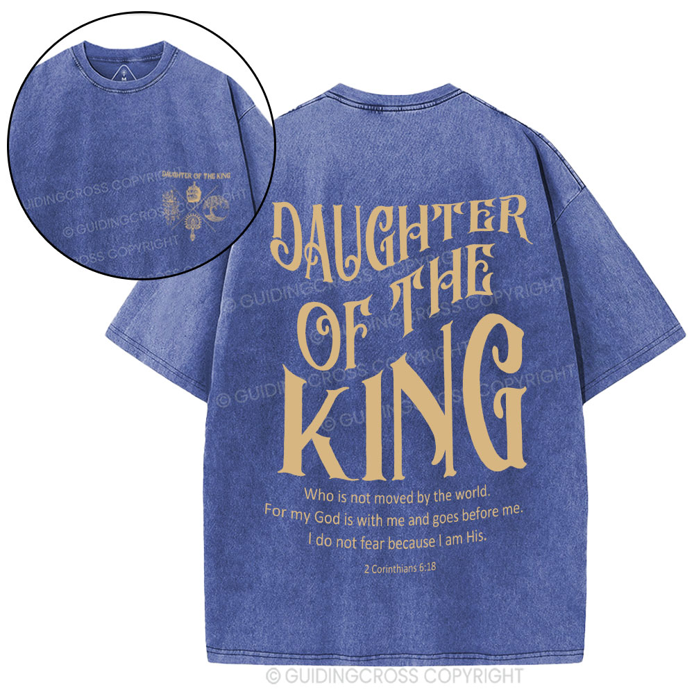 Daughter Of The King Christian Washed T-Shirt