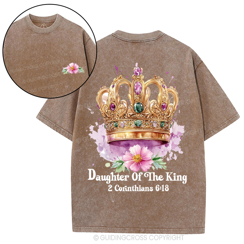 Daughter Of The King Christian Washed T-Shirt