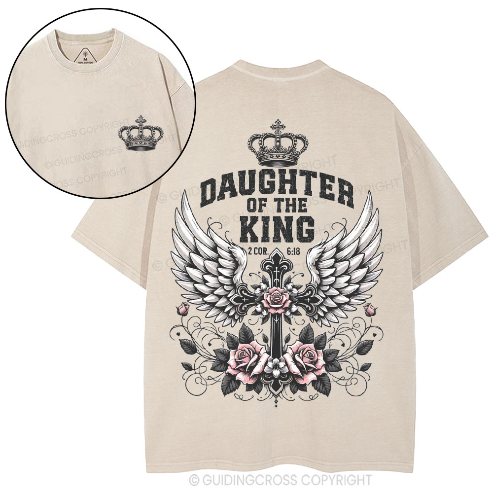 Daughter Of The King Christian Washed T-Shirt