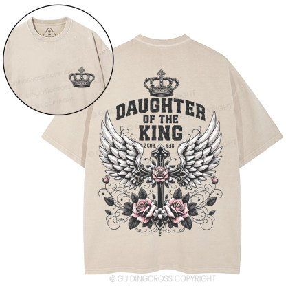 Daughter Of The King Christian Washed T-Shirt