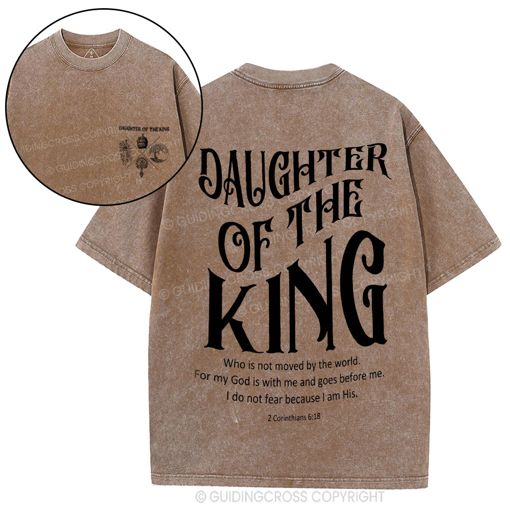 Daughter Of The King Christian Washed T-Shirt
