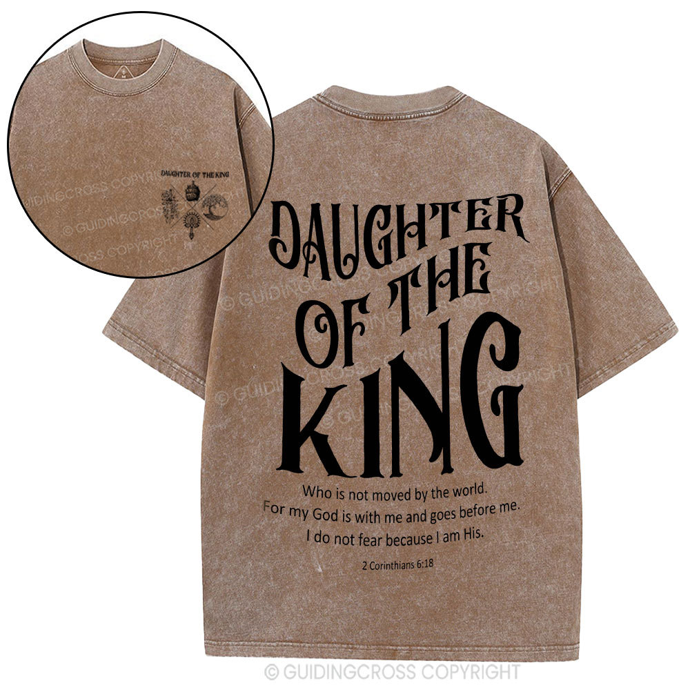 Daughter Of The King Christian Washed T-Shirt