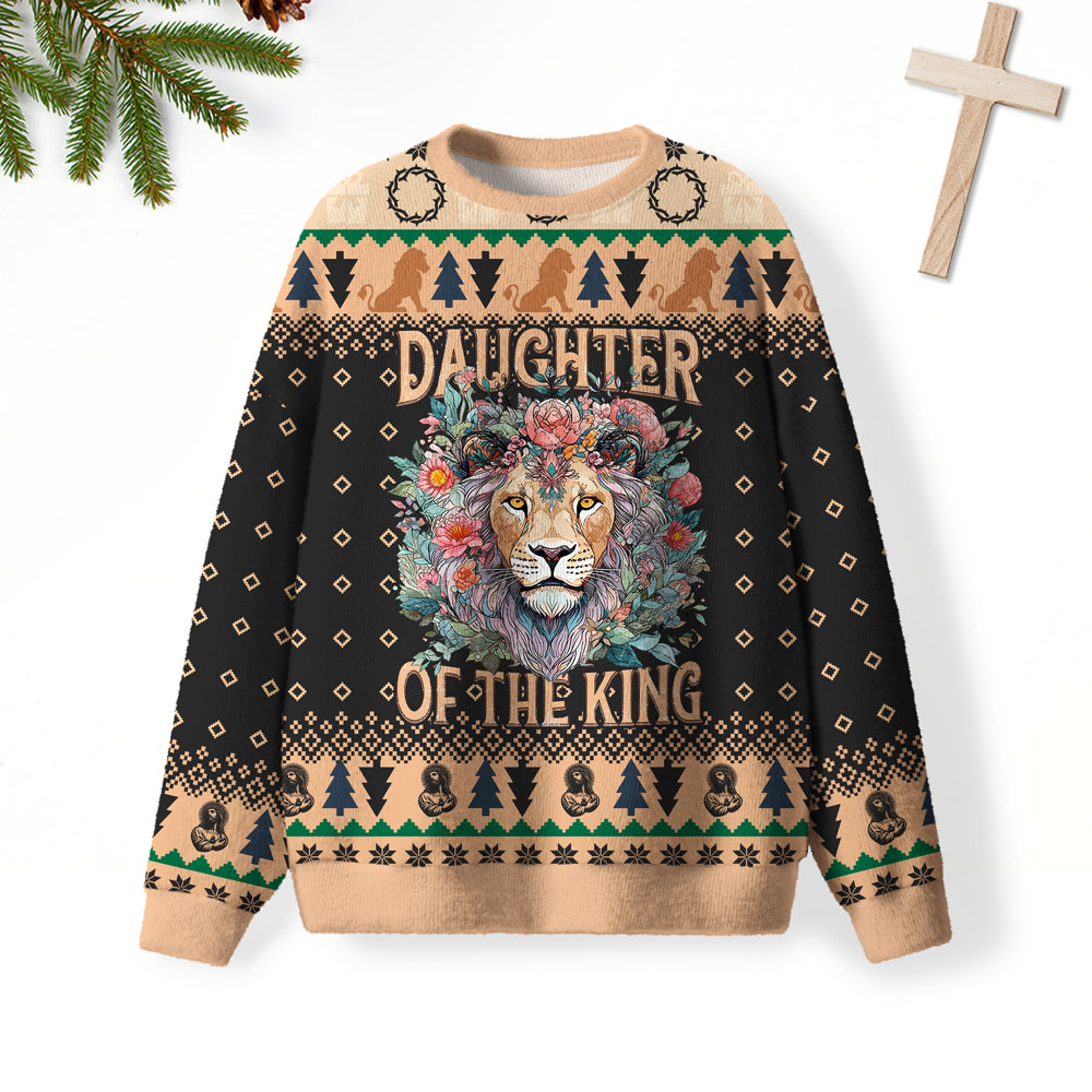 Daughter Of The King Furry Christian Lightweight Sweater