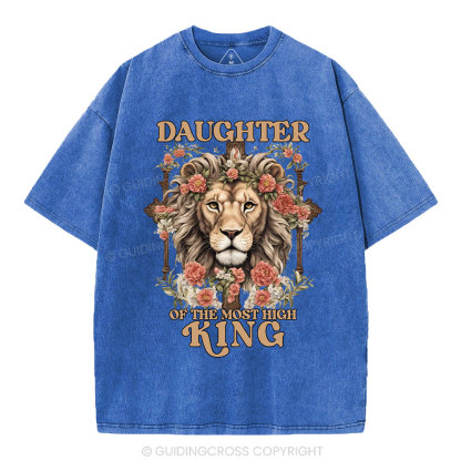 Daughter Of  The Most High King Christian Washed T-Shirt