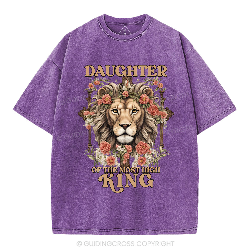 Daughter Of  The Most High King Christian Washed T-Shirt