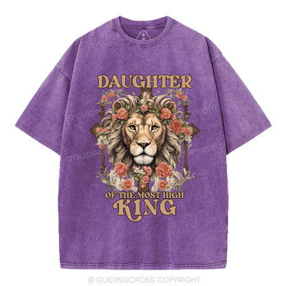 Daughter Of  The Most High King Christian Washed T-Shirt